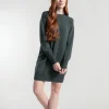Wolle Kleid Selvaggia Waldgrün
