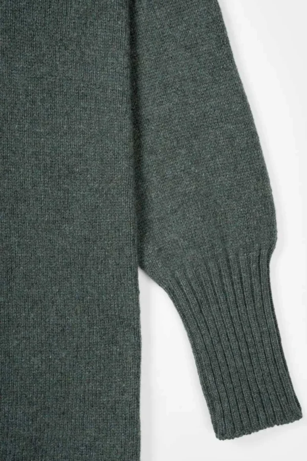 Wolle Kleid Selvaggia Waldgrün