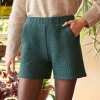Wolle Shorts Tania Grün