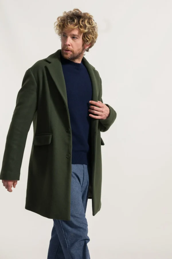 Wolle-Mante Gilberto Khaki