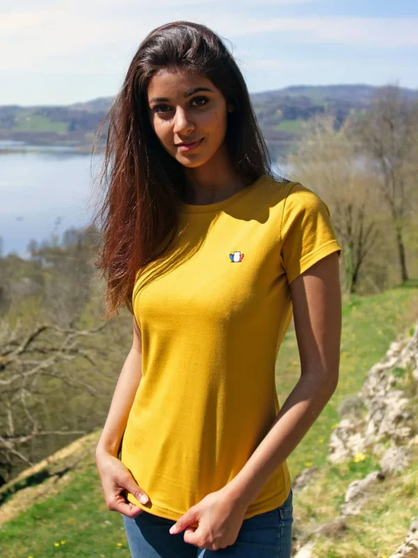 Authentisches Safran-Damen-T-Shirt