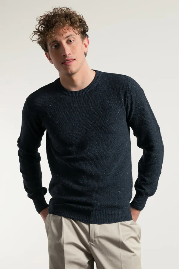 Baumwollpullover Gino Schwarz