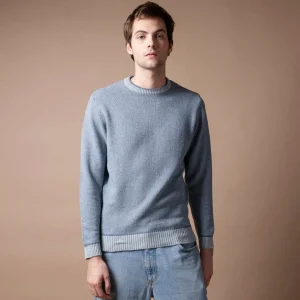 Baumwollpullover Renzo Mittelmeerblau