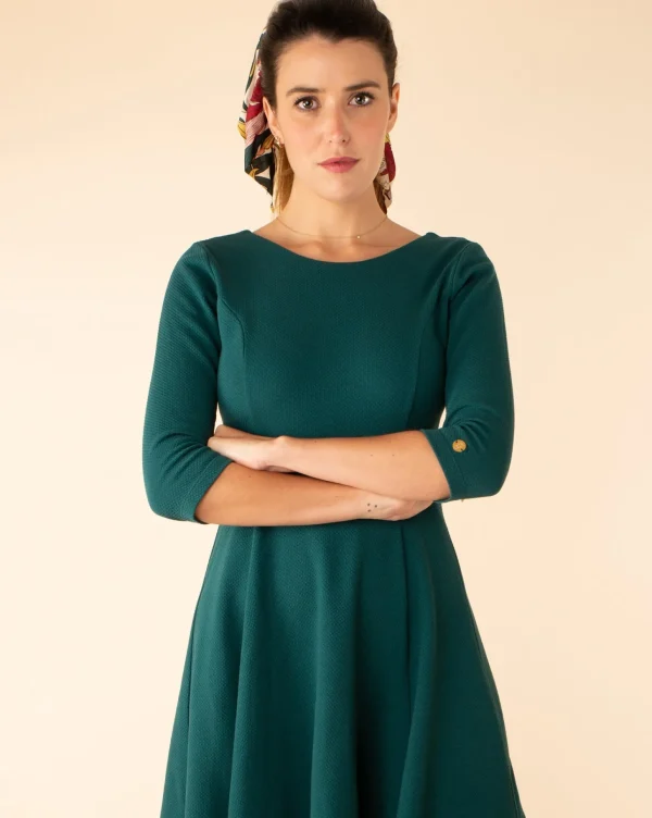 Bio-Baumwolle Kleid Emma Emeraude