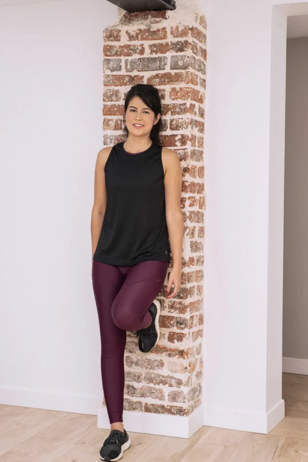 Burgunderrote Leggings von Orion