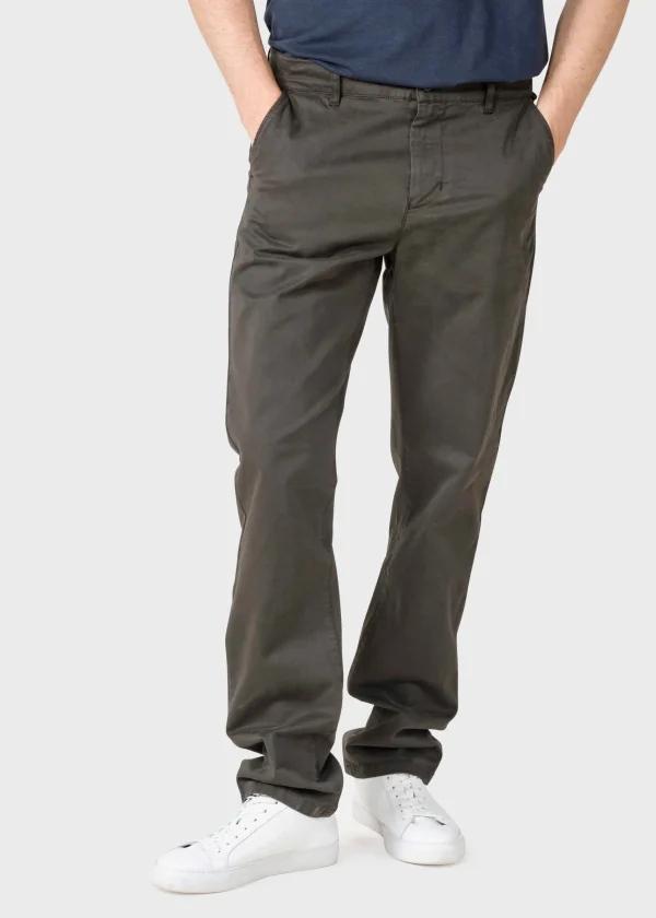 Chino Bio-Baumwolle Chino Allan Twill Olive