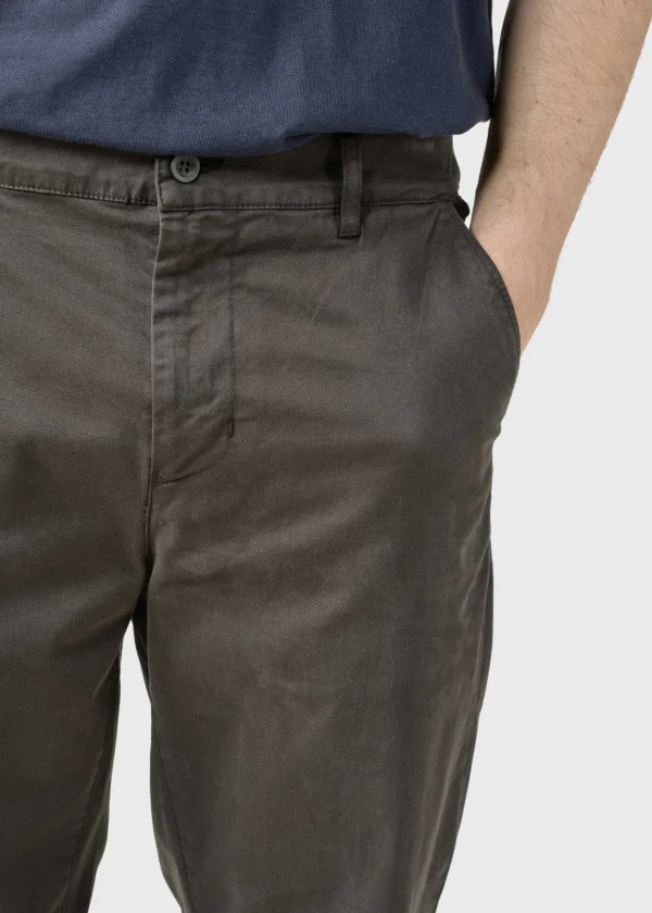 Chino Bio-Baumwolle Chino Allan Twill Olive