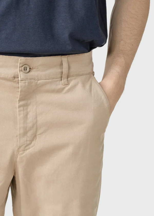 Chino Bio-Baumwolle Chino Allan Twill Beige