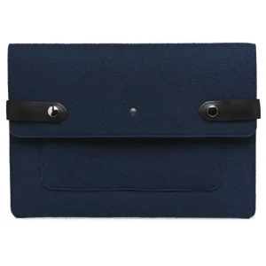 Computertasche aus Upcycling-Material – Blau