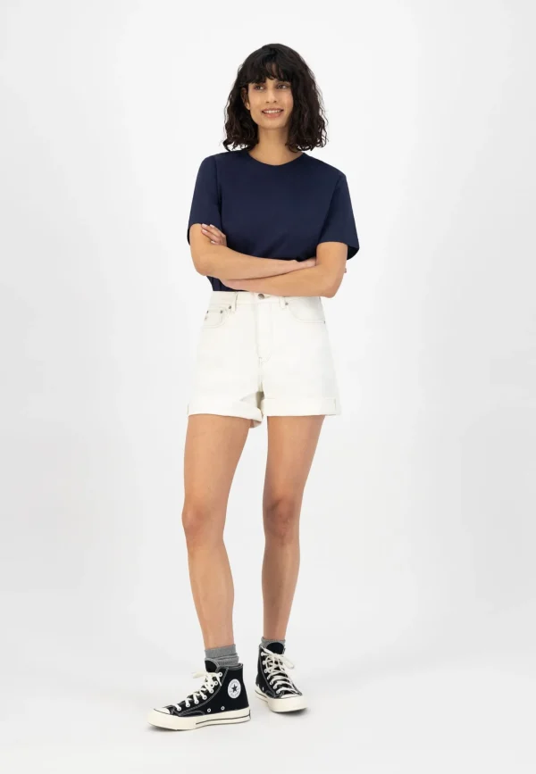 Damen Jeansshorts Marylin Off-White
