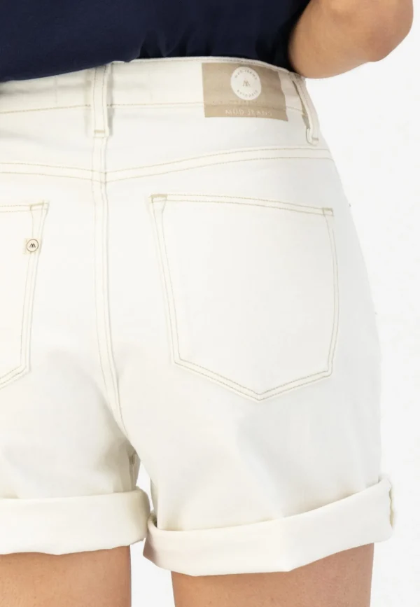 Damen Jeansshorts Marylin Off-White