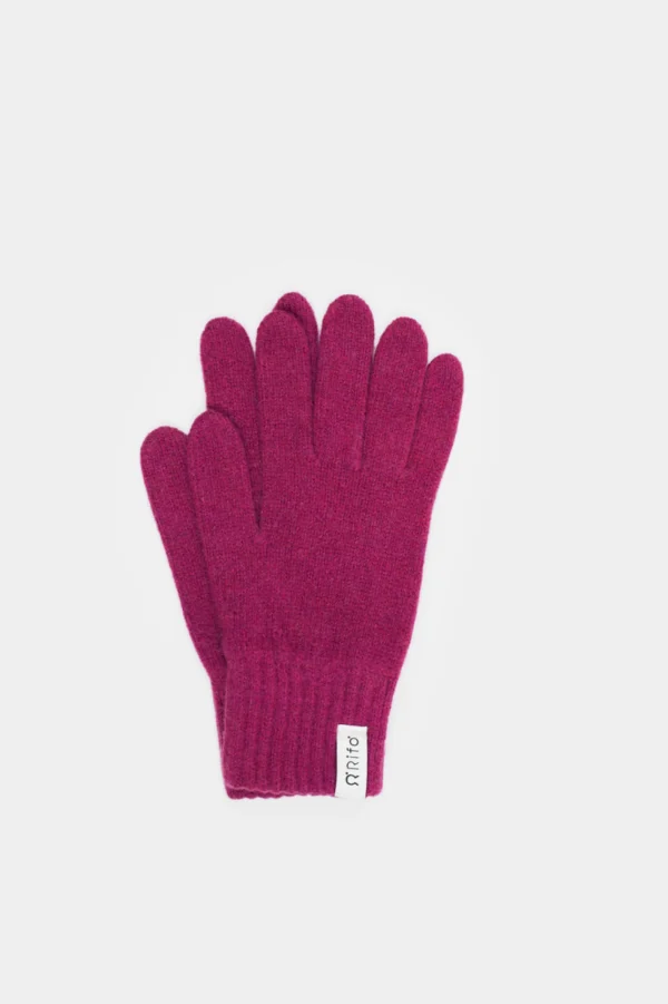 Damen Kaschmir Handschuhe Anita Fuchsia