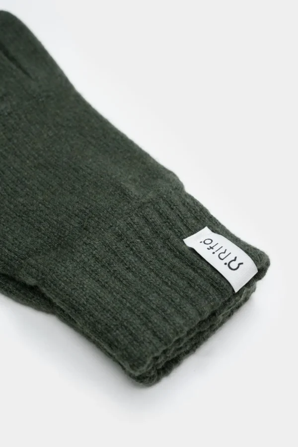 Damen Kaschmir Handschuhe Anita Waldgrün