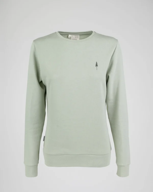 Damen Sweatshirt aus Bio-Baumwolle TreeSweater Light Green