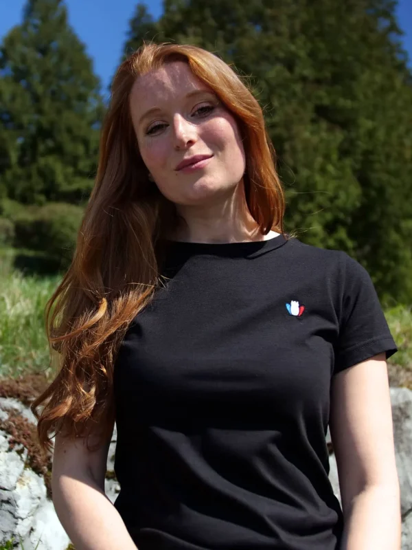 Damen T-Shirt L'Authentique Schwarz
