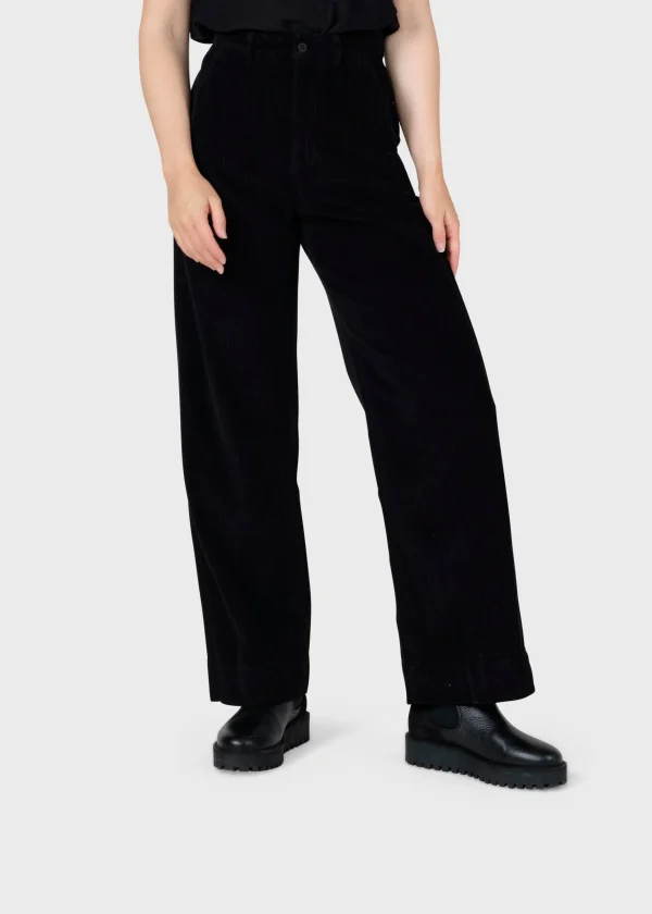 Damen weite Samthose Lydia Schwarz