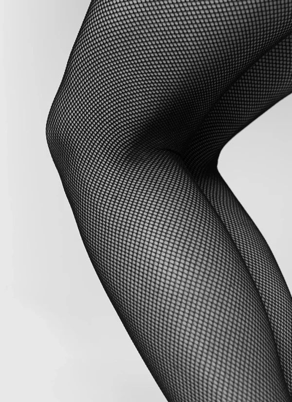 Elvira schwarze Netzstrumpfhose