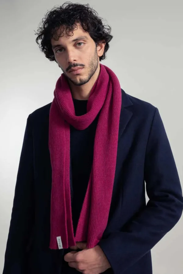 Federico Fuchsia Unisex-Kaschmirschal
