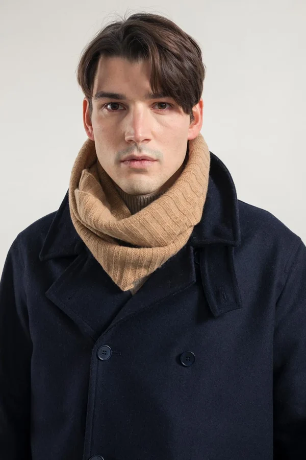 Halswärmer aus recyceltem Kaschmir Leopoldo Beige