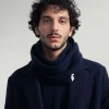 Halswärmer aus recycelter Wolle Mima Navy