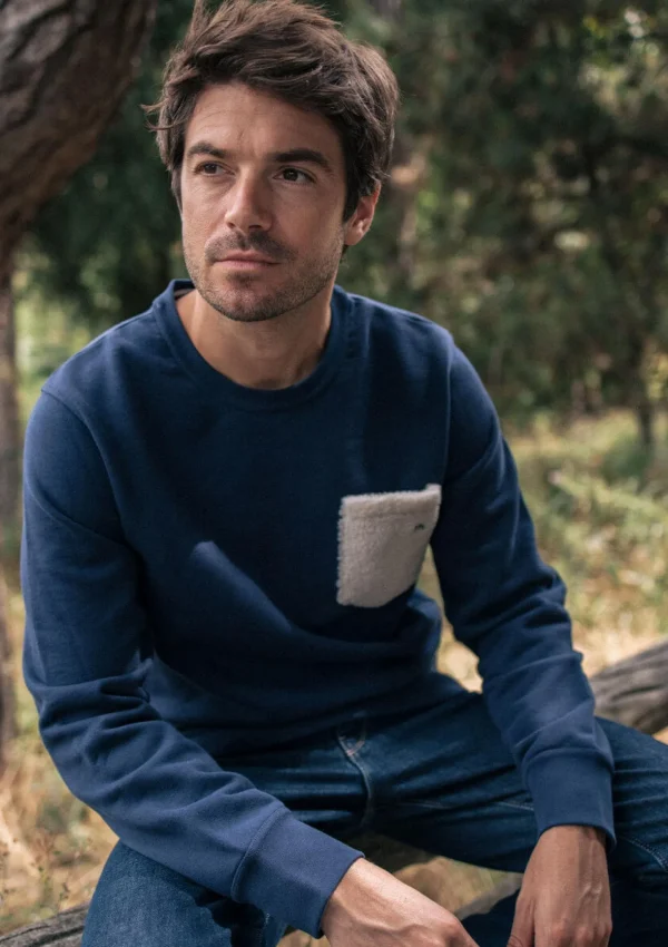 Herren Sweatshirt Atlas marineblau