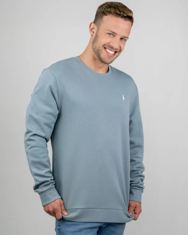 Herren Sweatshirt aus Bio-Baumwolle TreeSweater Blau