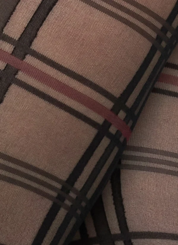Karo-Strumpfhose Lotta 20D