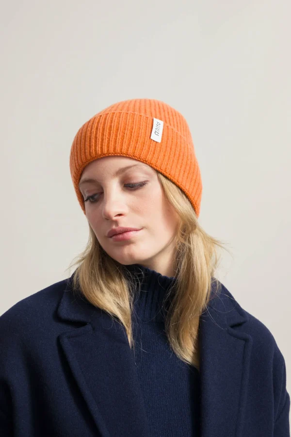 Kaschmirmütze Marcello orange