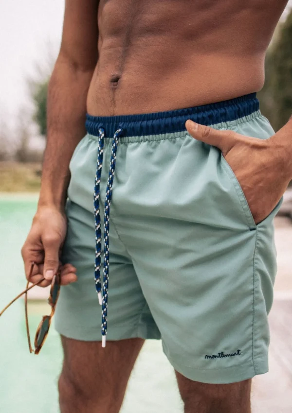 Recycelte Badeshorts Plongeon Green
