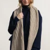 Schal aus recycelter Wolle Simone Beige