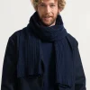 Schal aus recycelter Wolle Simone Navy