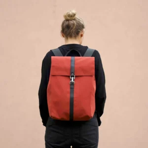 Upcycled Urbaner Rucksack  - Ockerfarbe