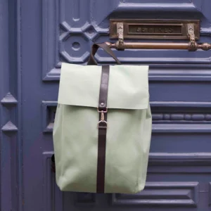 Upcycled Urbaner Rucksack  - Grün