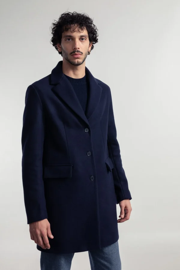 Wolle-Mante Gilberto Navy